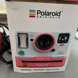 Polaroid Originals OneStep 2 Pink and White Camera rare